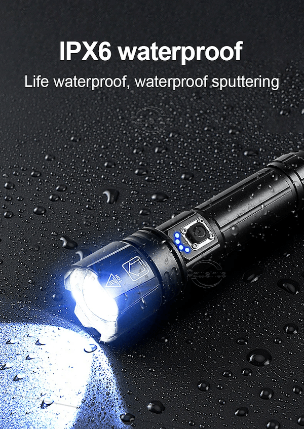 Most Powerful 300W LED Tactical Flashlight | Backup Phone Charger